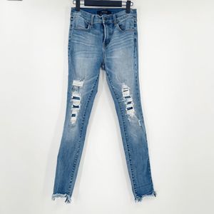 J. Brand Skinny Jeans Women's Size 26 High Rise Medium Wash Distressed
